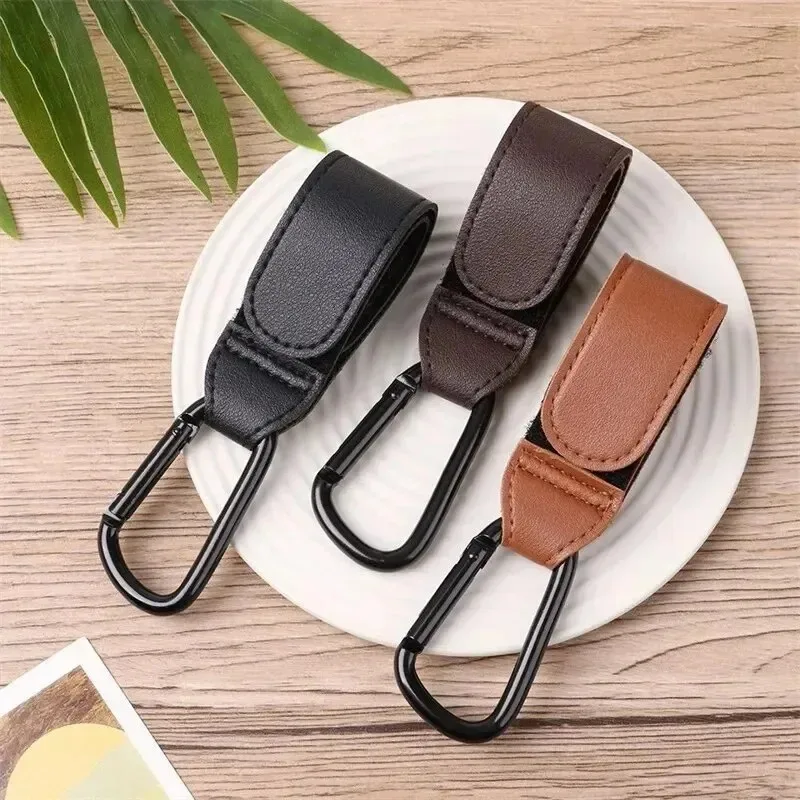 Travel Accessories For Baby - 1/2/4Pcs Leather Cart Hooks Baby Stroller