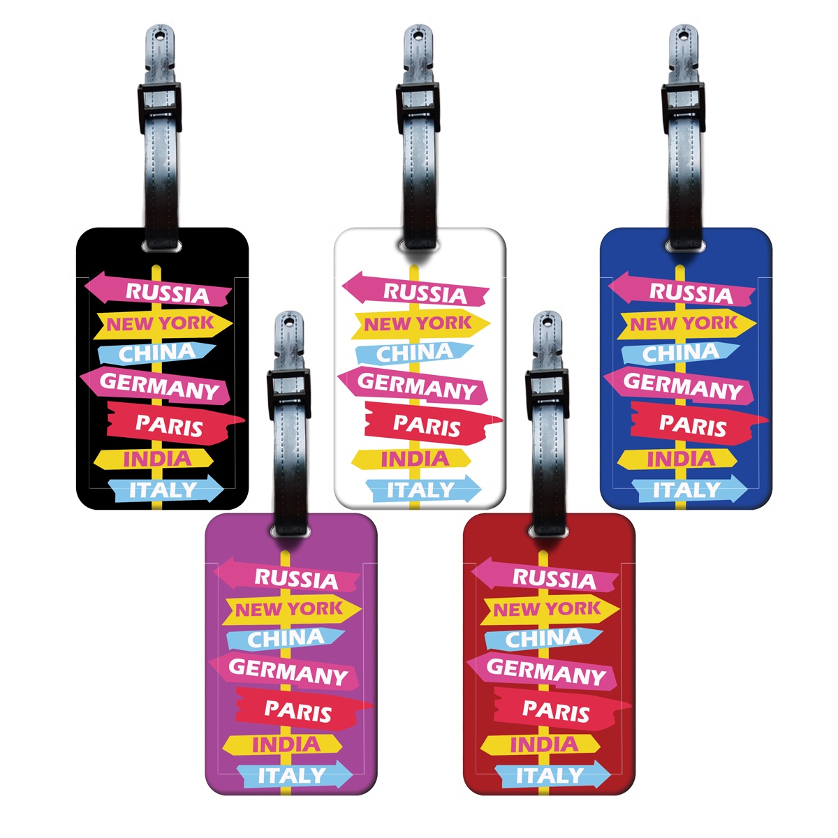 Travel Accessories Logo - Creative Road Sign Indication Luggage Tags