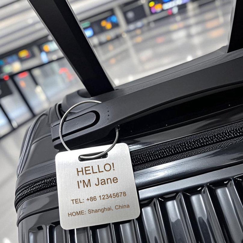 Custom Name Luggage Tag Laser  - Travel Accessories Organizer recension och pris