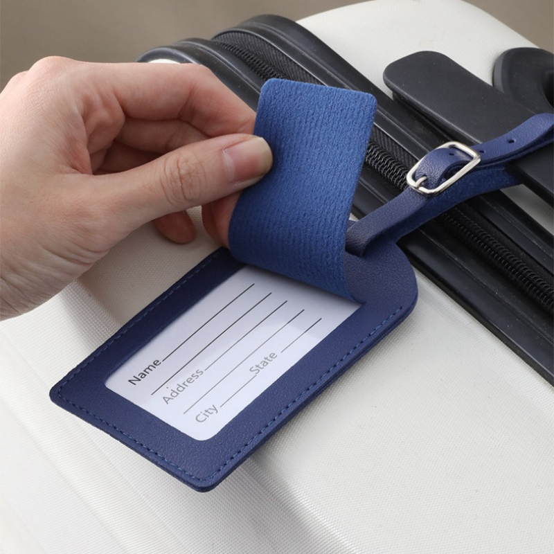Women Men Luggage Tags PU Leat - Travel Accessories Aesthetic recension och pris