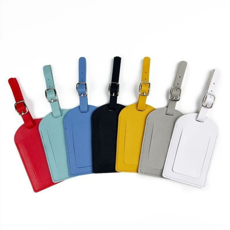 Women Men Luggage Tags PU Leat - Travel Accessories Aesthetic recension och pris