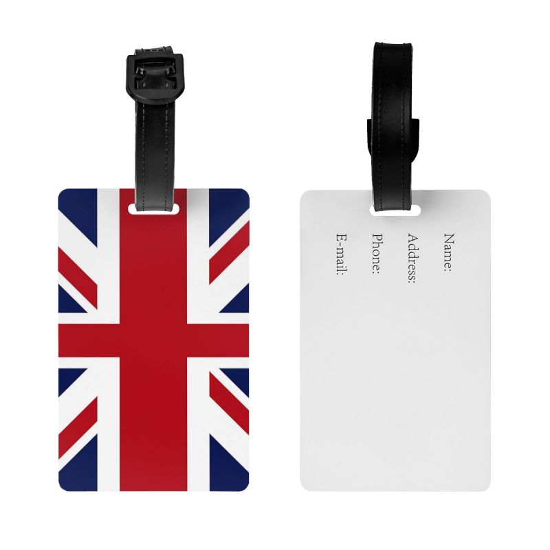 Retro Union Jack Luggage Tag w - Travel Accessories Logo recension och pris