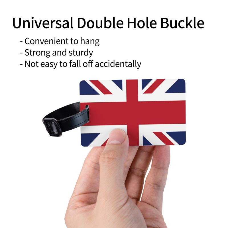 Retro Union Jack Luggage Tag w - Travel Accessories Logo recension och pris
