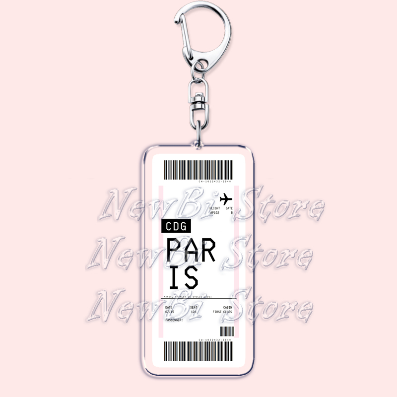 Plane Ticket Boarding Pass Key - Travel Accessories New York recension och pris