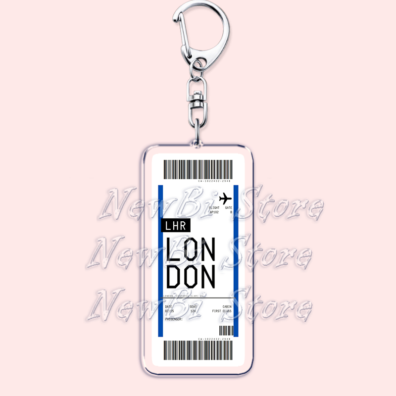 Plane Ticket Boarding Pass Key - Travel Accessories New York recension och pris