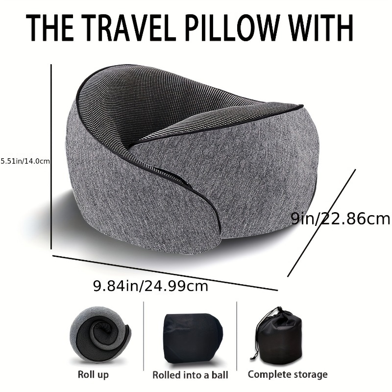 Memory Foam Travel Pillow Neck - Earplug Set Foam recension och pris