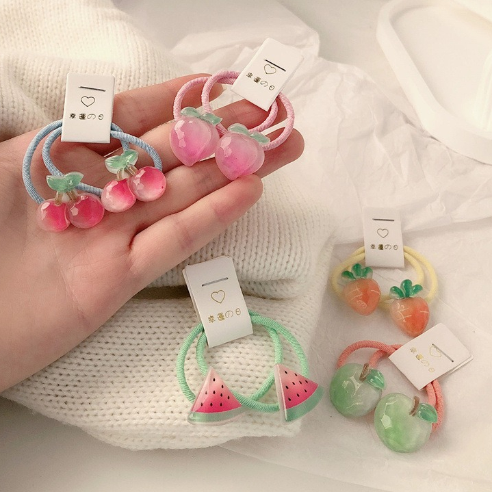 Kids Carrot Hair Ties 5 Pair N - Travel Accessories Aesthetic recension och pris