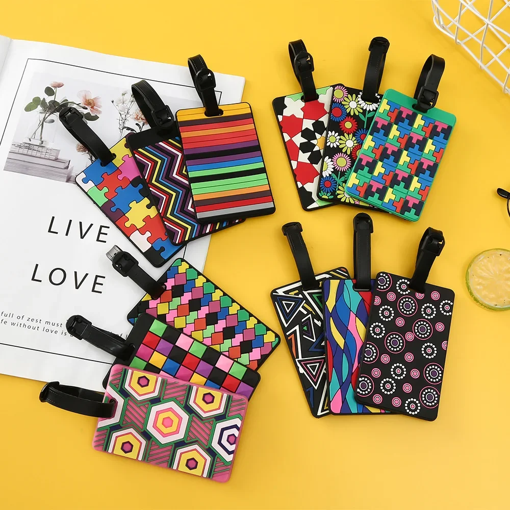 1PCS Geometric Luggage Tags Su - Travel Accessories Logo recension och pris