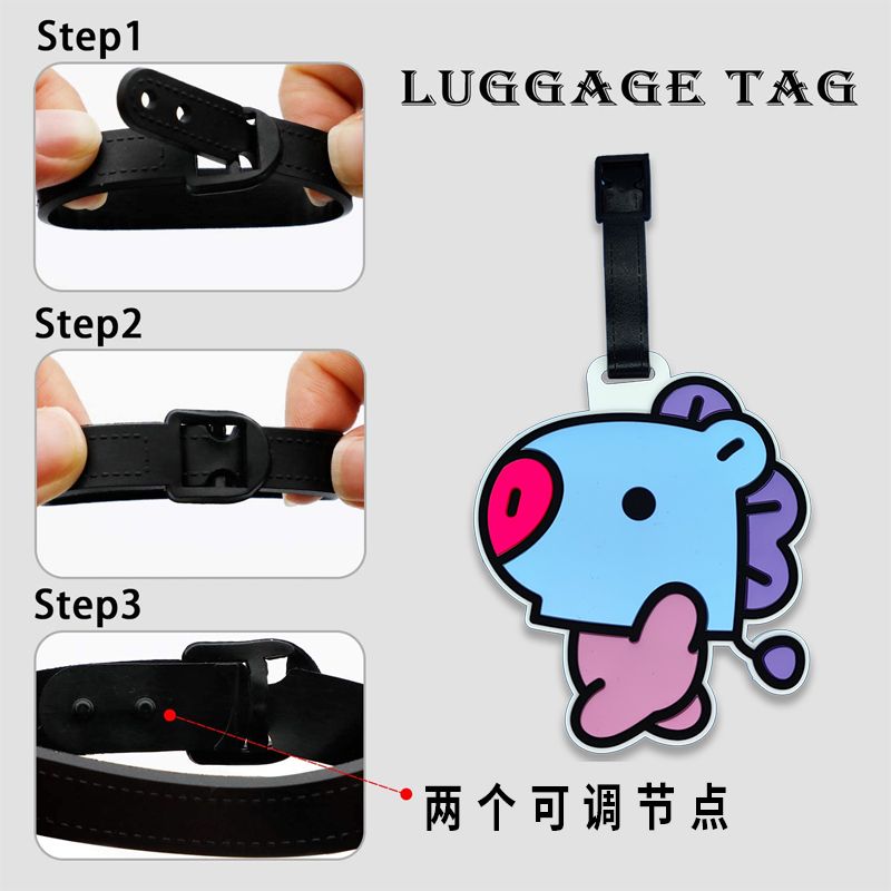 BT21 cartoon cute keychain Kaw - Travel Accessories Organizer recension och pris