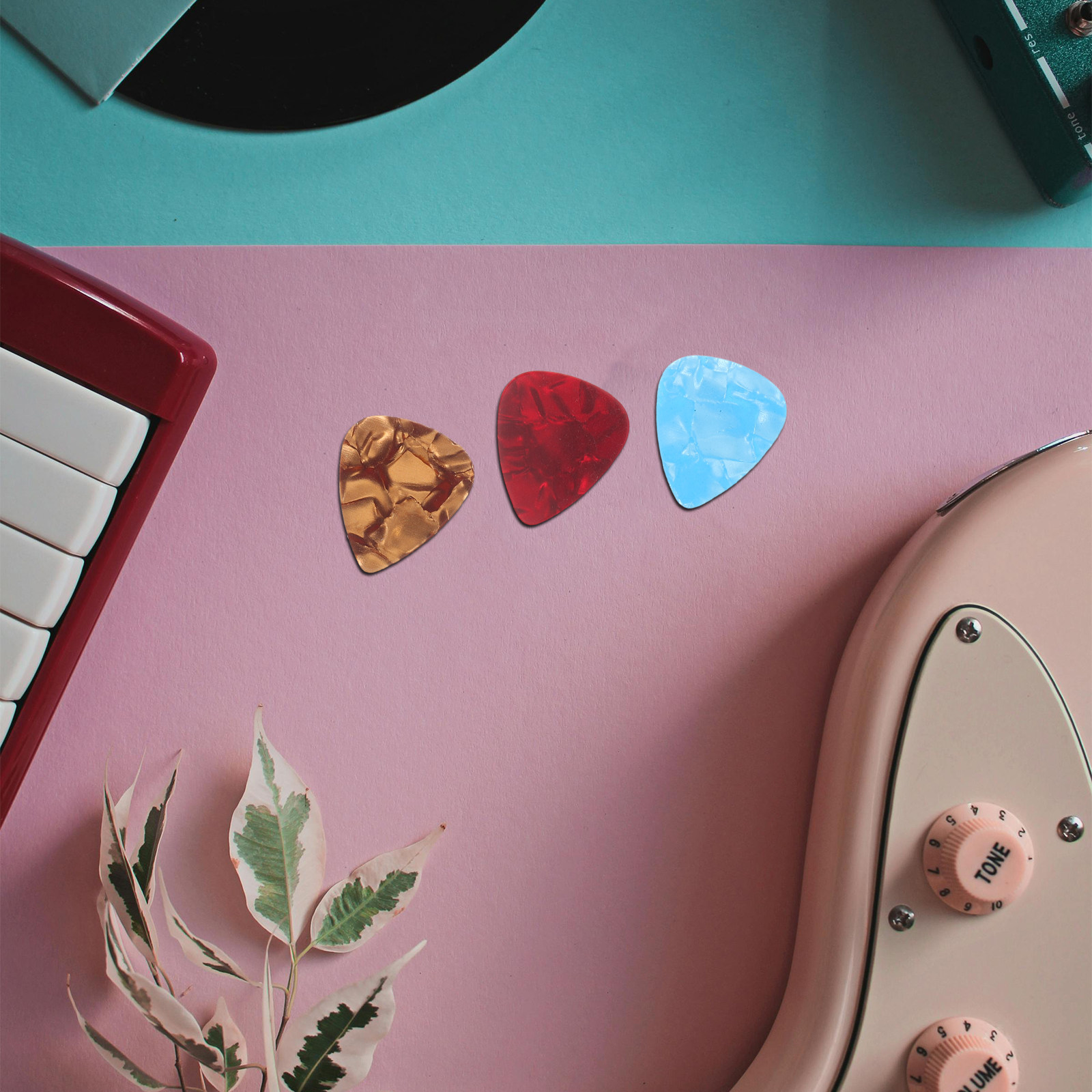 1Set Guitar Pick Storage Box w - Travel Accessories Holder recension och pris