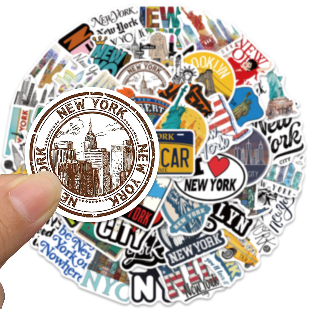 10/30/50PCS Cartoon New York C - Travel Accessories New York recension och pris