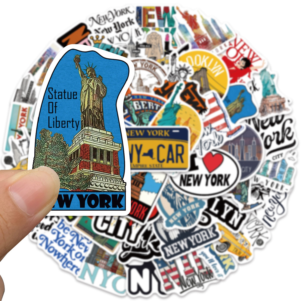 10/30/50PCS Cartoon New York C - Travel Accessories New York recension och pris