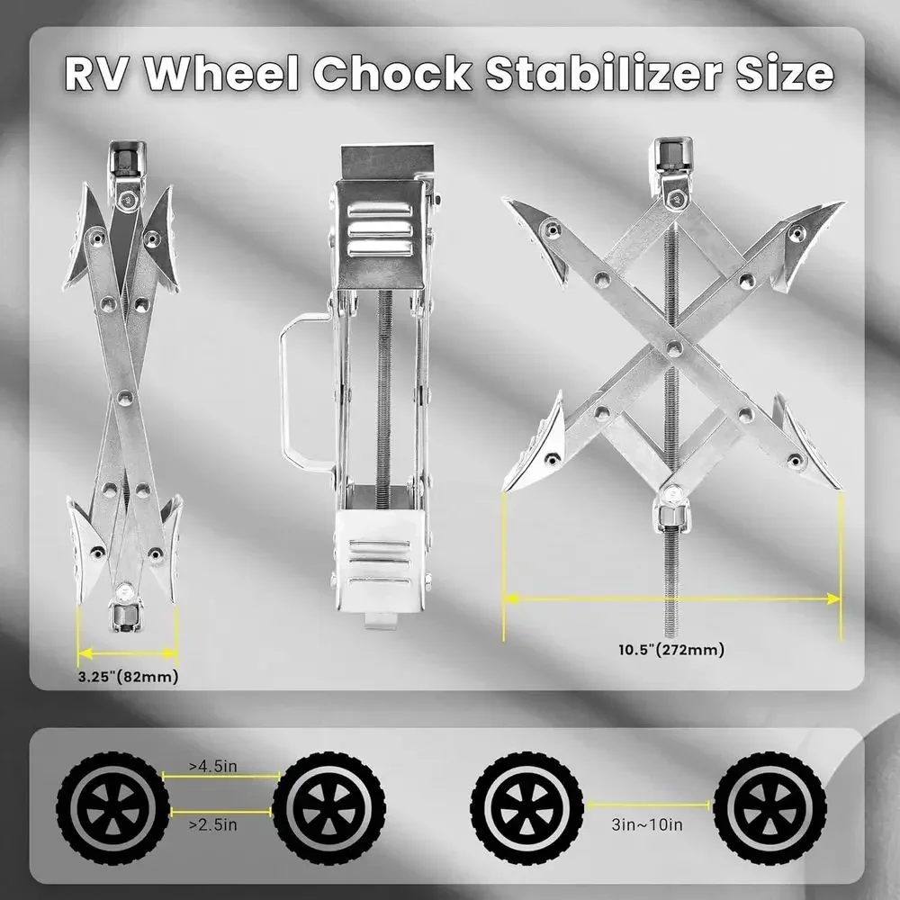 X-Shaped RV Wheel Chock Fit 3. - Travel Accessories Usa recension och pris