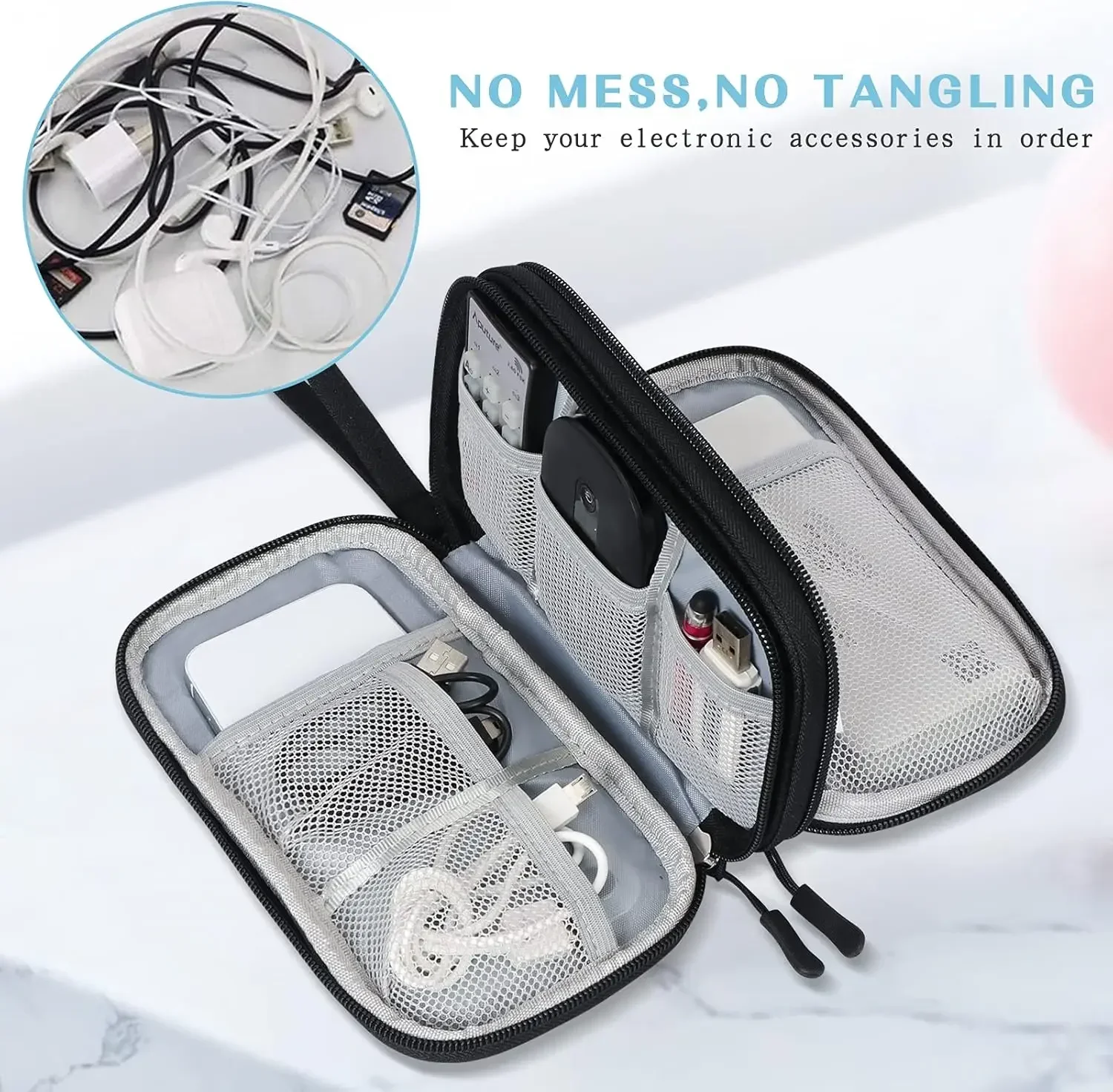 Travel Cable Bag Portable Digi - Travel Accessories Holder recension och pris