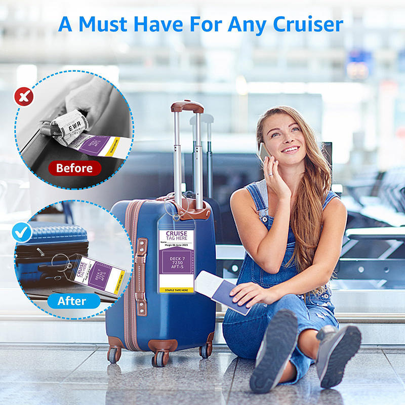 5PCS Cruise Tags Luggage Etag  - Travel Accessories Holder recension och pris