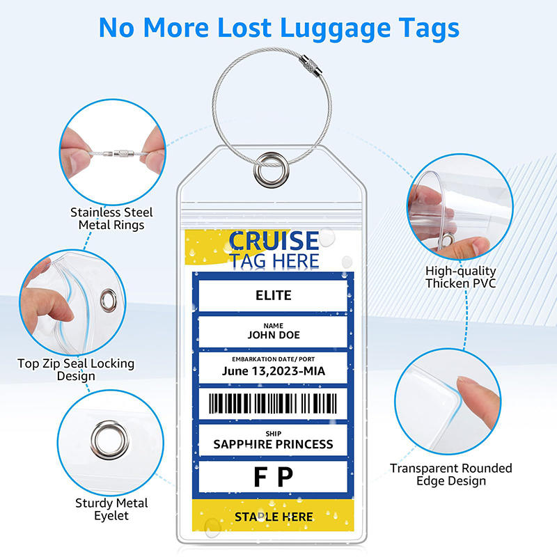 5PCS Cruise Tags Luggage Etag  - Travel Accessories Holder recension och pris