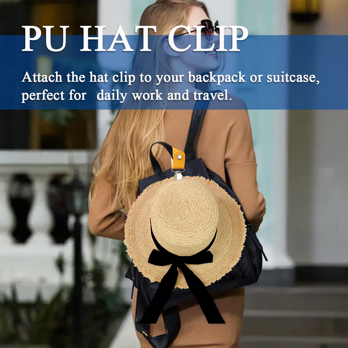 PU Leather Hat Clip for Travel - Travel Accessories Holder recension och pris
